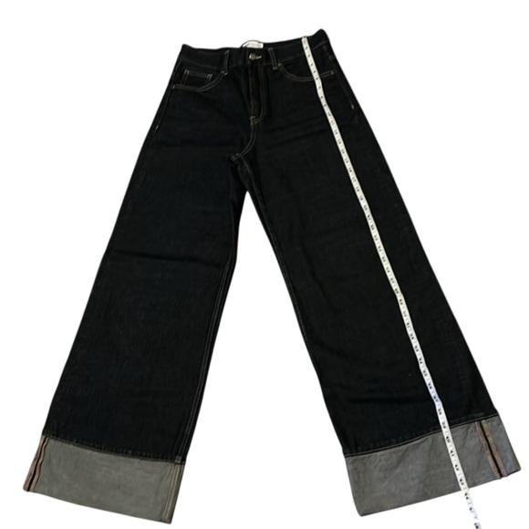 Zara Relaxed Indigo Jeans High Waist Wide Leg Size 4 NWOT - Picture 14 of 17
